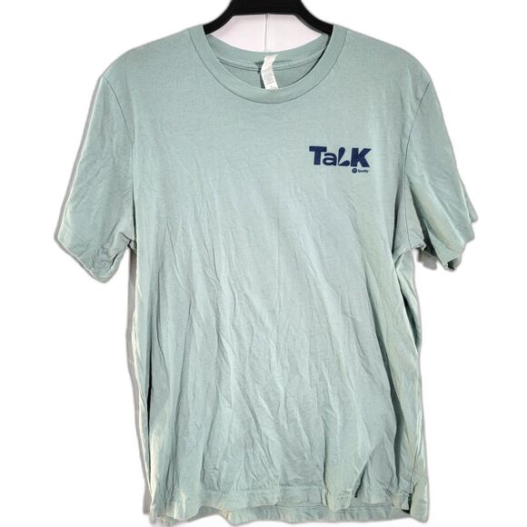 Bella + Canvas Dusty Blue 100% Cotton Crew Neck Printed T-Shirt Unisex S - Picture 1 of 7
